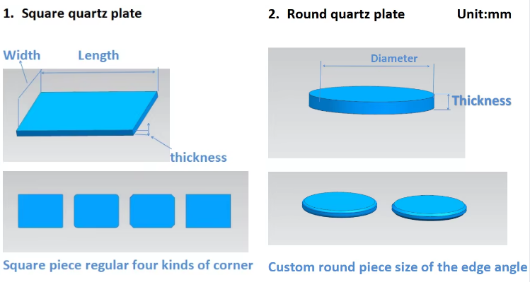 High Purity Highly Transparent Quartz Glass Sheets For Optical Windows