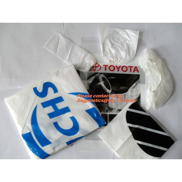5 in 1 clean kits, auto clean kits, auto cleaning kits, Disposable PE Plastic Seat Car Cover Package, 5-in-1 Automotive