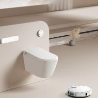 Durable Smart Toilet with Wall-Mounted Euro Design Bathroom Bidet Heated Seat Built-in Tank Nice Automatic Features