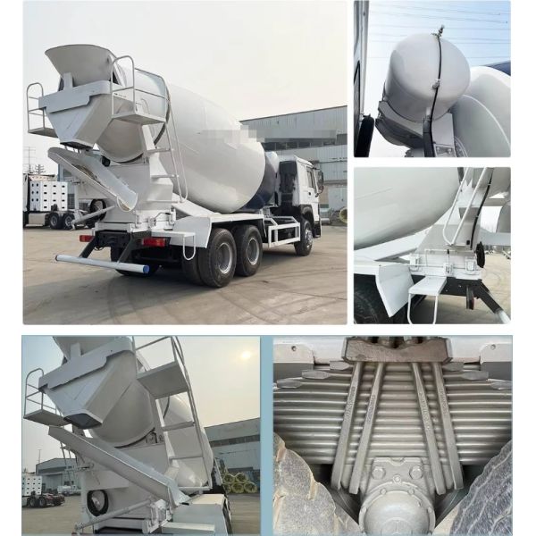Nuevo Sinotruk Howo camión usado remolques de 10 a 18 metros cúbicos de capacidad camión mezclador de cemento de hormigón con bomba
