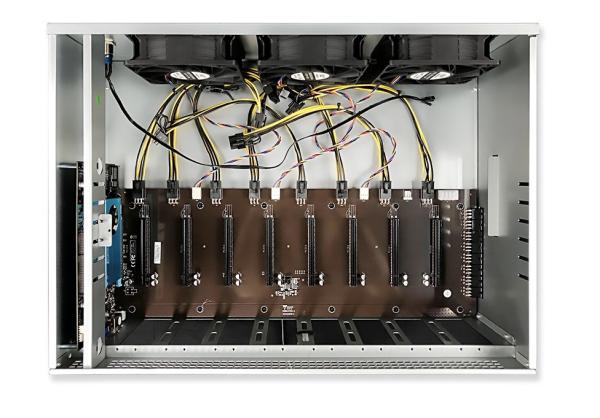 Machine chassis Motherboard 8gpu 847 pro/b85/b75 graphic card Rig Case Box 8 GPU Server Case
