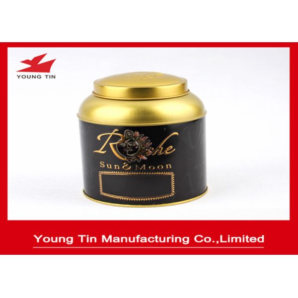 Dome Metal Tin Can Container With Double Lids