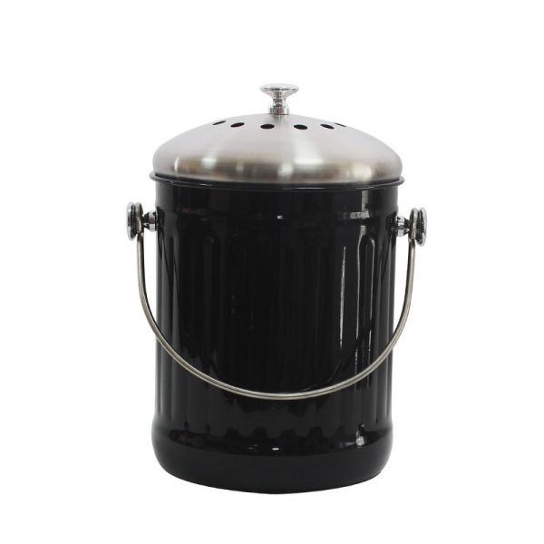 Kitchen Compost Bin Stainless Steel Odorless Countertop Compost Pail