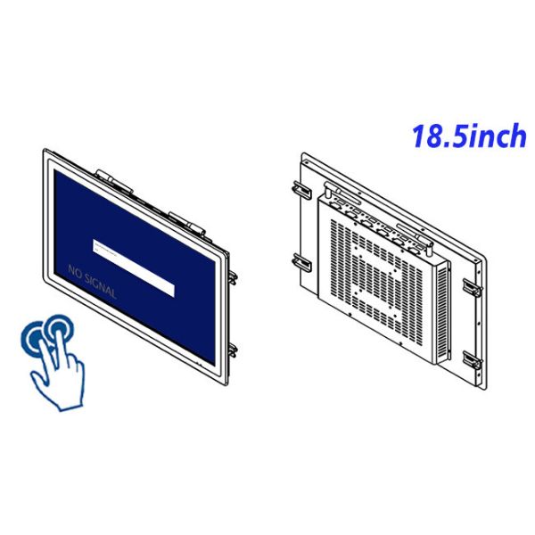 18.5-Inch Compact Touch Panel for Logistics and Equipment Control