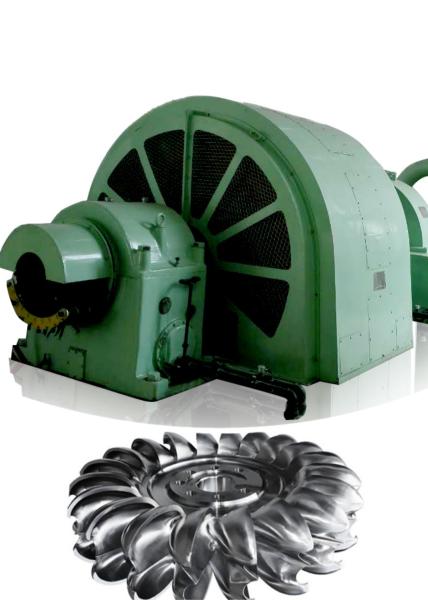 Customizable Design Flow 0.48 M3/s To 1.23 M3/s PeltonR unner Turbine Generator for Hydropower Plants