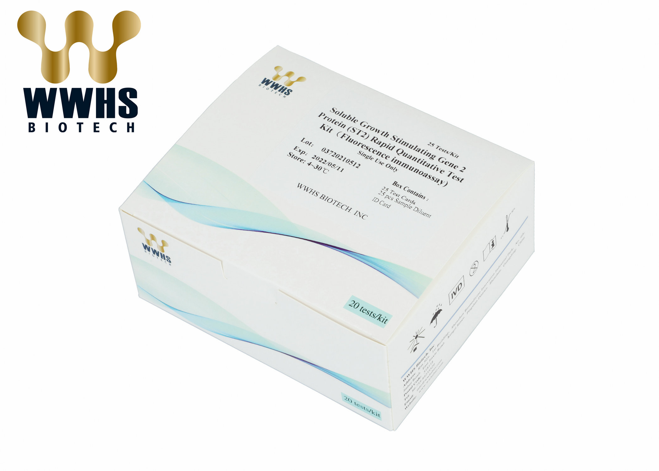 Assay набора 20T теста FIA наборов в реальном времени WWHS PCR ST2 быстрый количественный