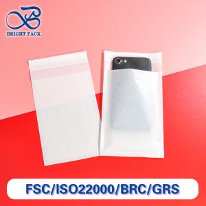 Bolsas de papel glassine personalizadas para embalaje de ropa biodegradable