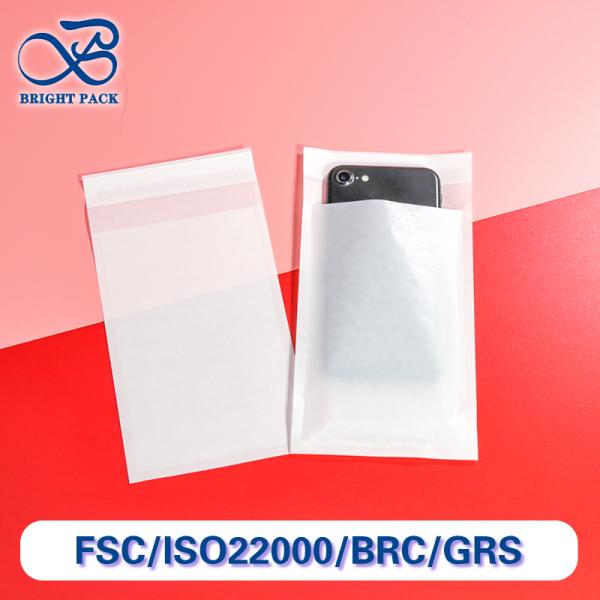 Custom Glassine Paper Bags Biodegradable Apparel Packaging