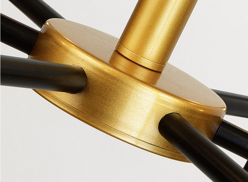 Скандинавская стеклянная шарик современный подвесный свет E27 кованое железо ветви декоративные люстры огни ODM