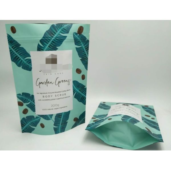 Тело Скруб сумки 250г 500г высоко Сафты соли для принятия ванны упаковывая с зеленым цветом