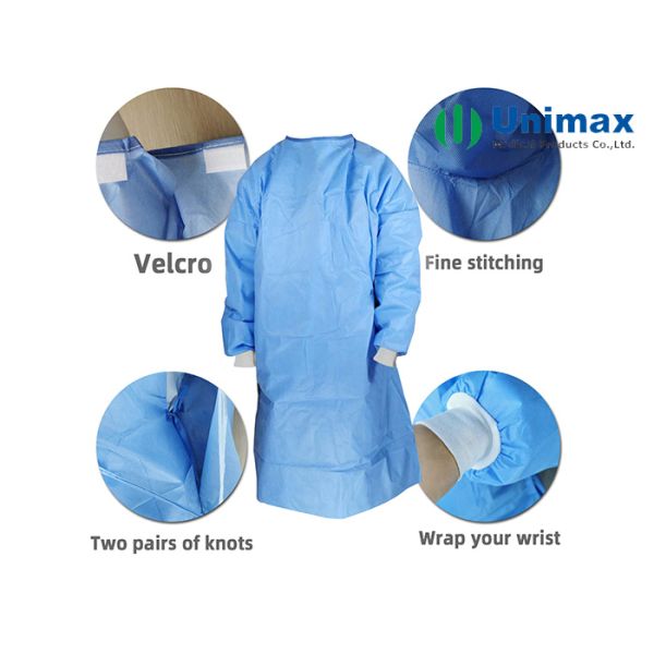 ISO13485 Unimax Medical Waterproof Disposable Surgical Gowns