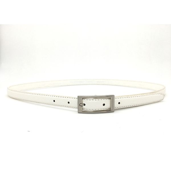 Alloy Buckle White 18mm Women's Fashion Leather Belts