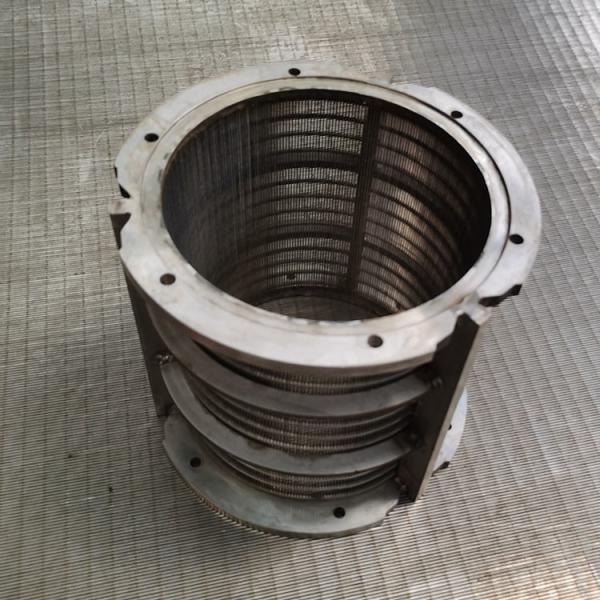 Industrial Triangle Wedge Wire Centrifugal Filtering Basket Length 500mm Customized