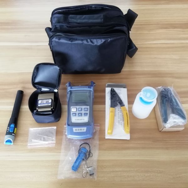 Инструментальный ящик оптического волокна Ftth с дровосеком и стрипперами оптического волокна метра силы VFL