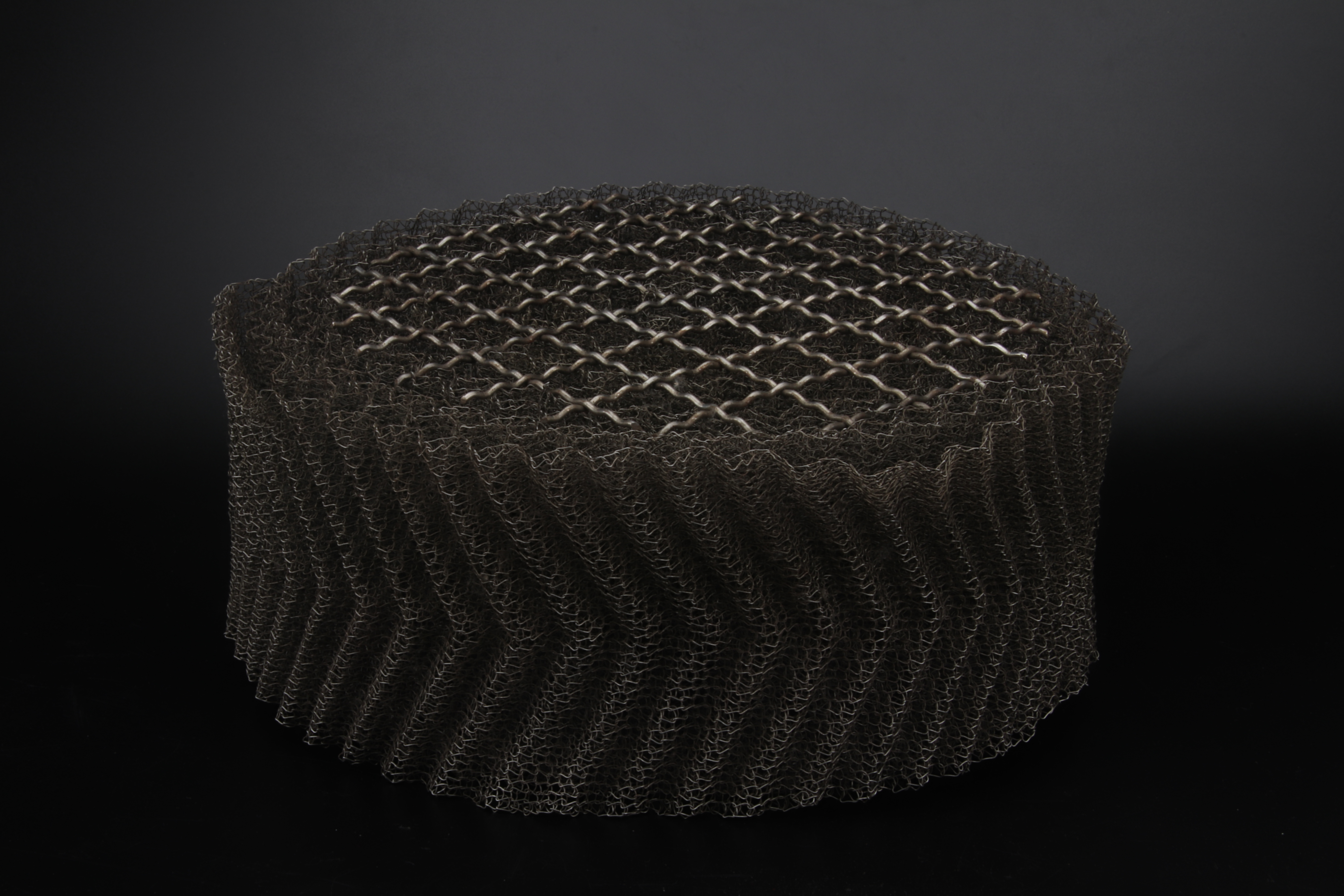 Custom Width And Length Knitted Wire Mesh Excellent Thermal Stability
