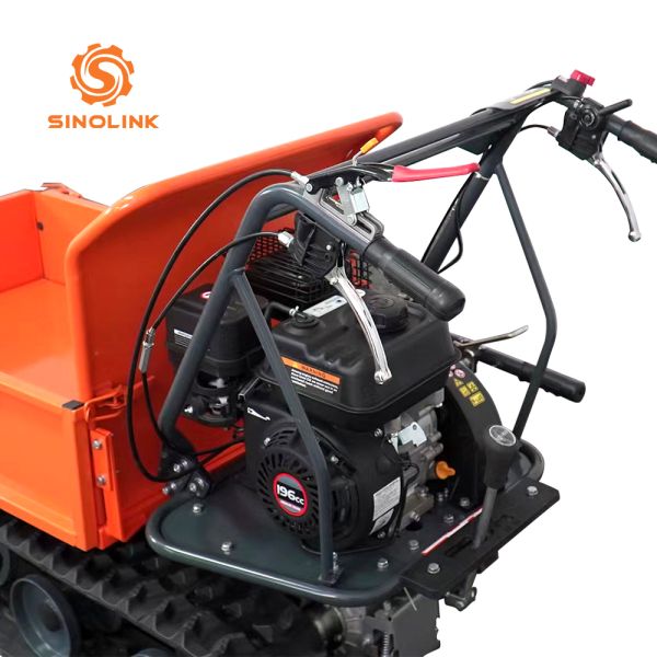 300kg Mini Tracked Dumper Farm Garden Household Dump Truck Car Trailer