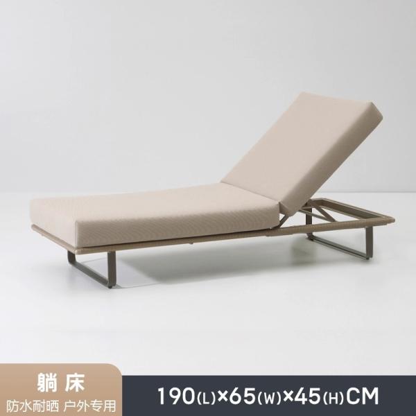 Outdoor Sofa Rattan Woven Patio Garden Furniture Weatherproof Sun / Rain Lounge Chair Balcony Relaxation Set with Coffee Table
