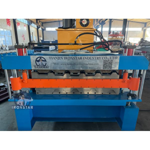 “European Standard Double Layer 5 Rib & 6 Rib Trapezoidal Sheet Roll Forming Machine with CE for Hungary Market”