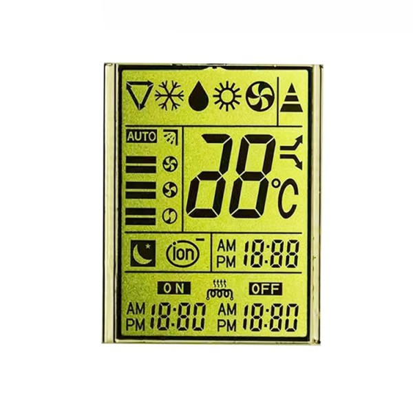 Transparent  LCD Screen Glass Panel for Air-Condition 120 Pin Lcd Controller