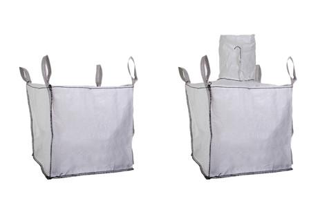 White Color PP Bulk Bags 1000KGS 1500KGS Jumbo Salt Bags Side Seam Loops
