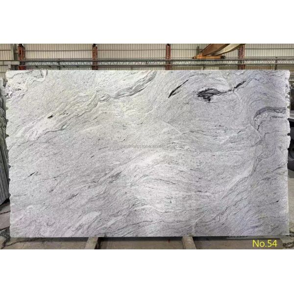 Low Per Square Foot Viscon White Granite Slabs for Modern Villa Exterior Wall Cladding