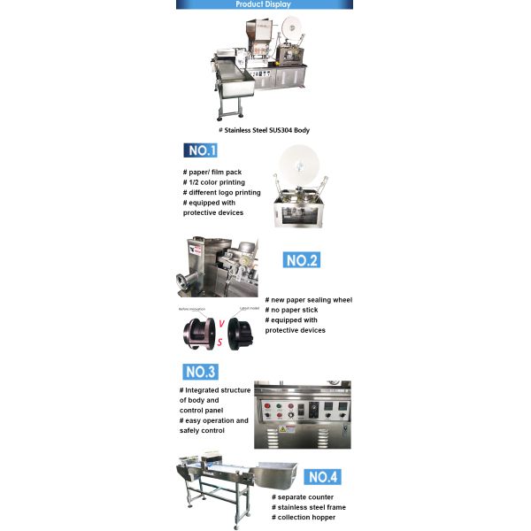Stainless Steel Paper Straw Printing Single Packing Machine Automatic