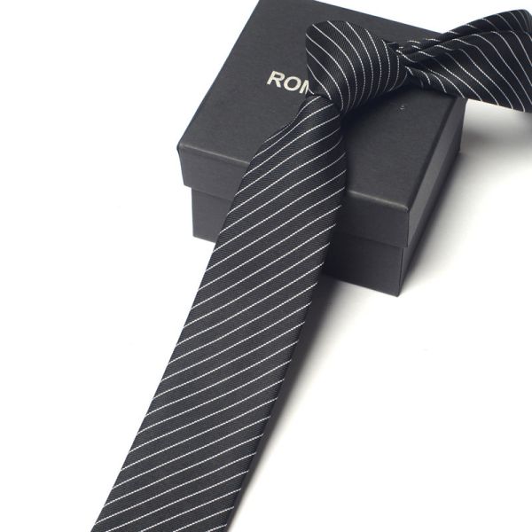 Прочные мужские стройные галстуки для свадебных костюмов тканые шелковые галстуки в изысканной подарочной коробке