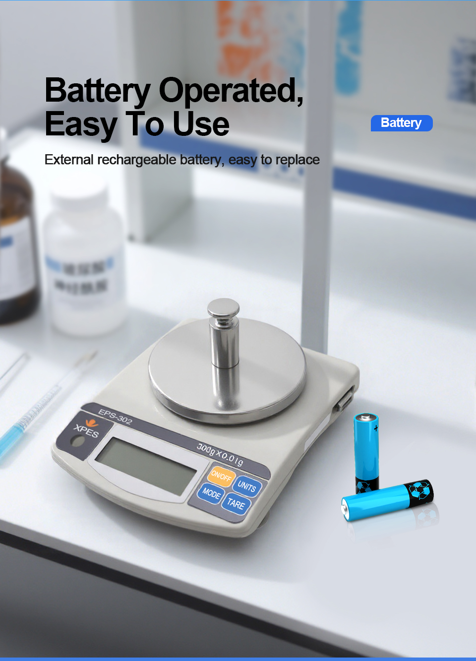 High Precision 3000gX0.1g 120g X 0.01g 2-Digit Analytical Lab Balance for Scientific Jewelry Kitchen Weighing in Laboratories