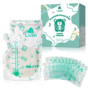 saco líquido do bico 8.4oz, malote do leite materno do selo do zíper do dobro de
