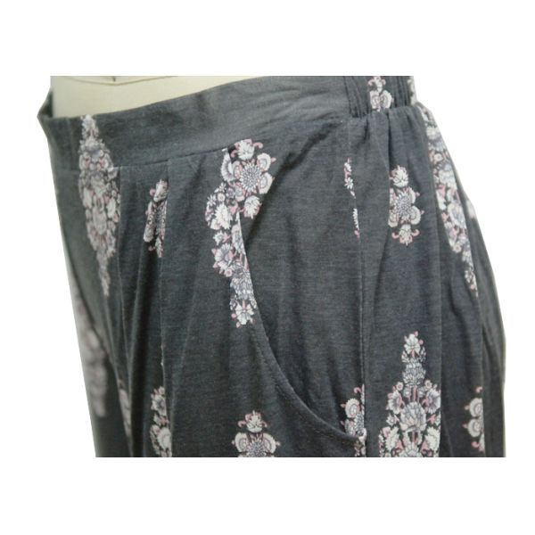 Rayon Polyester Melange Womens Elasticated Waist Trousers For The Elderly