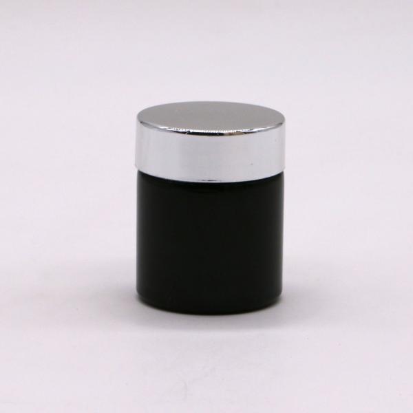 Refillable 40ml/1.3oz PET Pill Capsule Fish Oil Bottle with Silver Aluminum Screw Cap