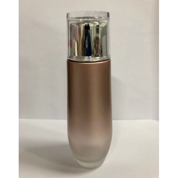 La loción de cristal amistosa de Eco embotella el cuidado de piel cosmético de los envases de la botella poner crema que empaqueta al OEM