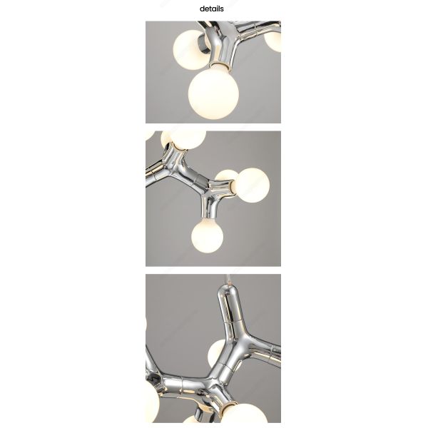 Nordic Copper Chandelier For Dinning Room Modern Living Room Glass Chandelier(WH-MI-444)