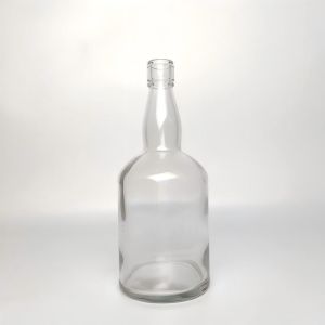 750ml Custom Tequila Bottles High White Clear Glass Liquor Screw Cap 515g CY-829