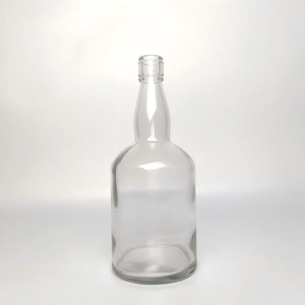 750ml Custom Tequila Bottles High White Clear Glass Liquor Screw Cap 515g CY-829