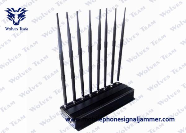 8 Bands Adjustable Powerful Multi-functional 3G 4G Phone Blocker Remote Controls Jammer (315/433/868MHz)