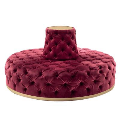 O círculo Chesterfield estofou o botão de Sofa Set Living Room Tufted