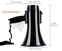 Alto-falantes megafone de endereço público 20 W ao ar livre Megafone Bluetooth 235 X 200 X 330 MM