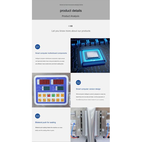Automatic Multi Lanes Liquid Sachet Packing Machine for Honey Sauce Paste and Ketchup