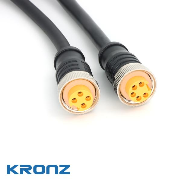 IP67 Waterproof Circular Connector 7/8 With 4×0.15 (4×16AWG) Wire Gauge