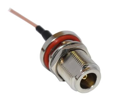 Anteparo conector fêmea do RF do homem de 50 ohms
