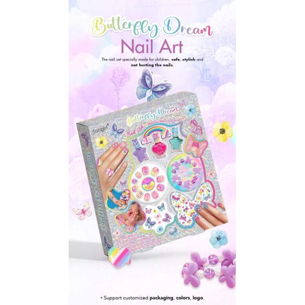 Cute Creative Nail Art Gift Set Design Your Own Nail Art Butterfly Themed