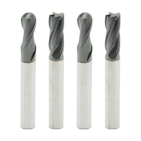 Solid Carbide Diamond Coating CNC 2 Flutes Ball Nose Cutting Tools for Graphite