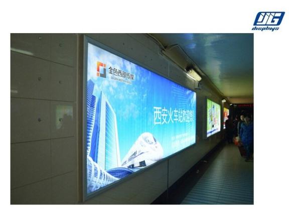 Led Backlit Light Box Rectange Shape 3000Lux Brightness For Advertising