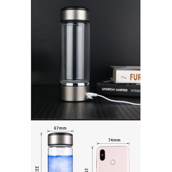 Portable Smart SPE Rechargeable Hydrogen Rich Water Bottle Generator