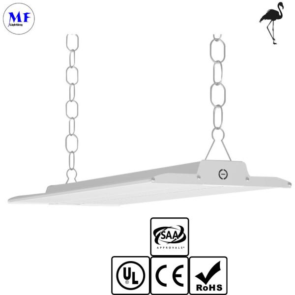 High Lumen Linear Highbay Light 200lm/W Alumínio Com Controle Inteligente Para Oficina Armazém Supermercado