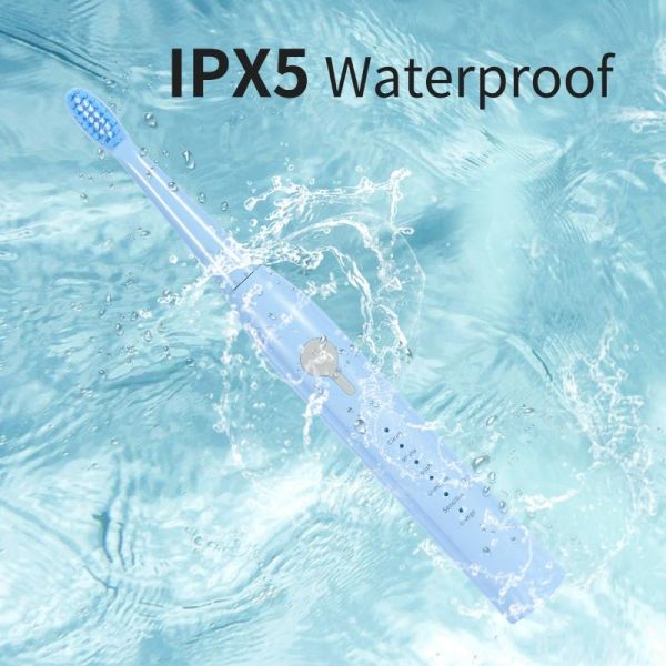 Automatic Child Electric Toothbrush , Blue Ipx7 Waterproof Toothbrush