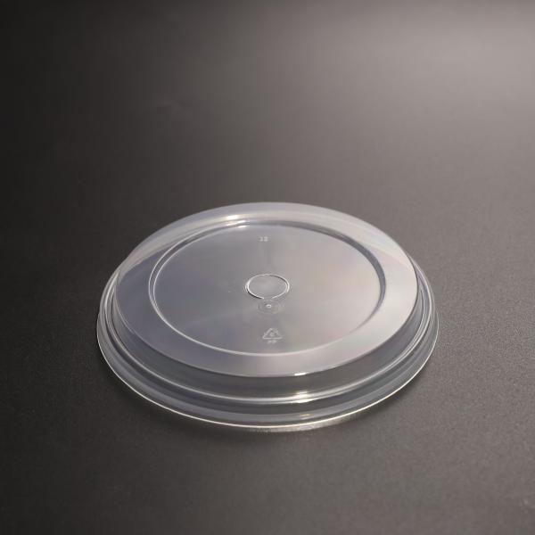 Plastic PP Round Disposable Cup  Lid Cover Leak Proof For Boba Tea Cups