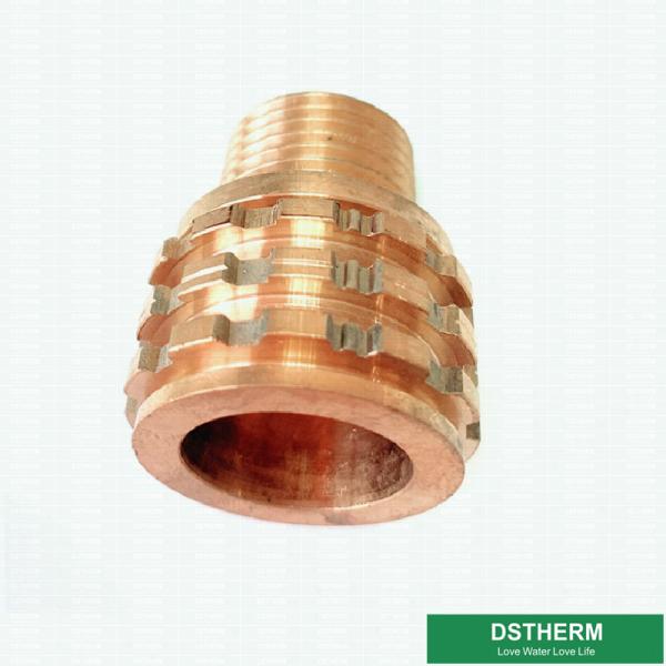 As inserções de cobre personalizaram inserções de bronze fêmeas de Ppr dos projetos com cor de cobre Shinning