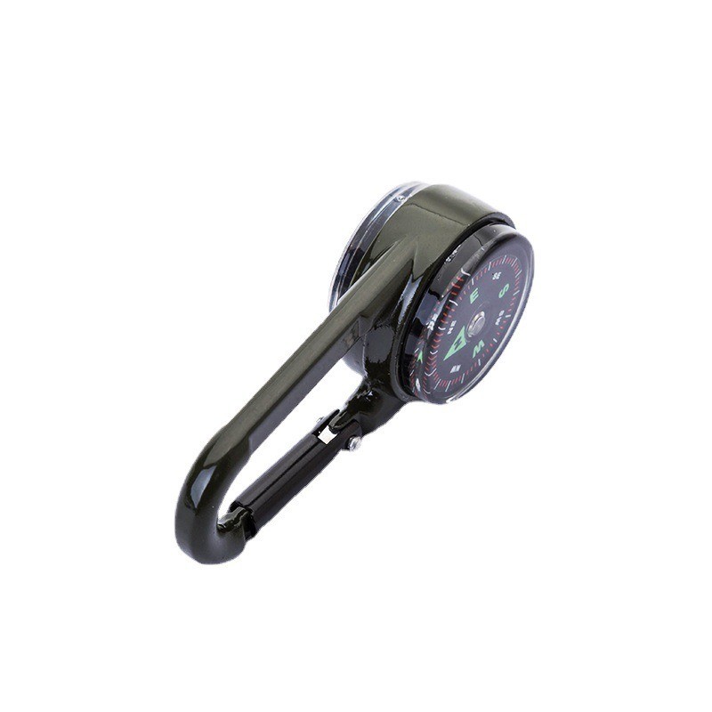 Portable Metal Carabiner Compass for Outdoor Camping Survival Digital Display Methods